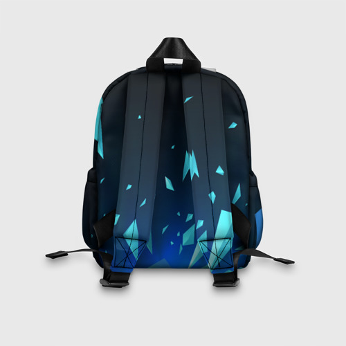 Детский рюкзак 3D с принтом Skyrim взрыв частиц, вид сзади #2