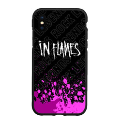 Чехол для iPhone XS Max матовый In Flames rock Legends: символ сверху