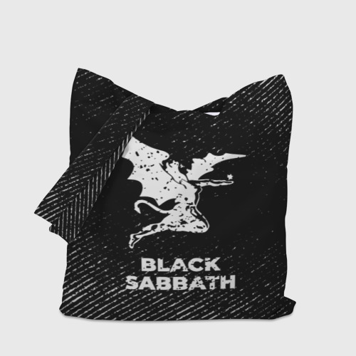 Шоппер 3D Black Sabbath с потертостями на темном фоне - фото 4