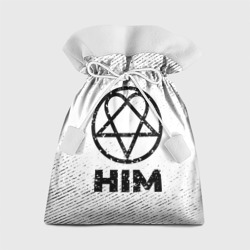 Подарочный 3D мешок HIM с потертостями на светлом фоне