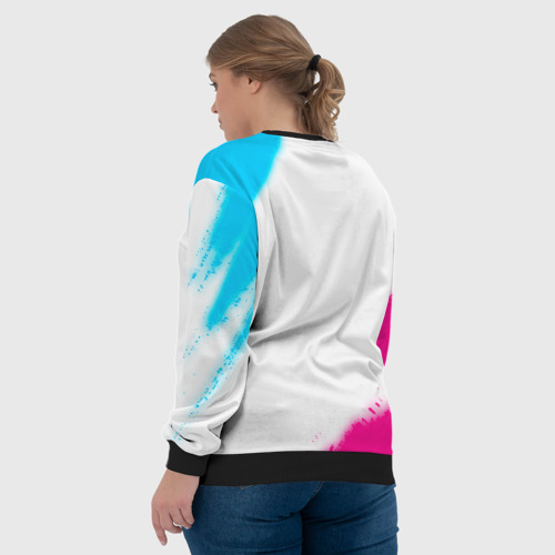 Женский свитшот 3D Twenty One Pilots neon gradient style, цвет 3D печать - фото 7