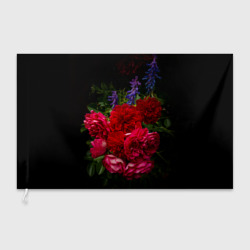 Флаг 3D Dark romantic розы и лаванда