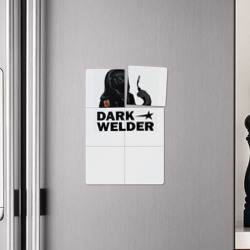 Плакат с принтом Dark Welder призвание сварщика для любого человека, вид спереди №4. Цвет основы: белый