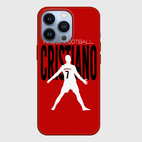 Чехол для iPhone 13 Pro Роналдо номер 7, цвет красный