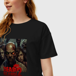 Женская футболка хлопок Oversize Dead island 2 - фото 2