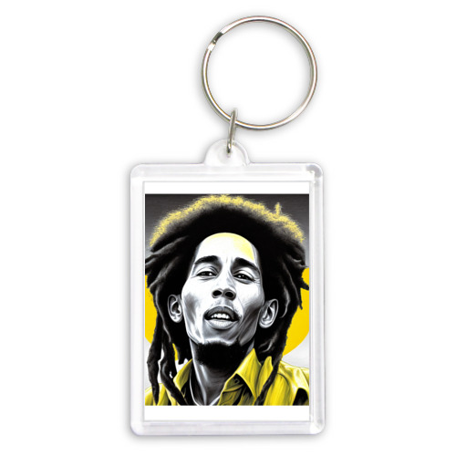 Брелок прямоугольный 35*50 Bob Marley Digital Art