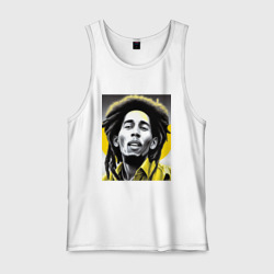 Мужская майка хлопок Bob Marley Digital Art