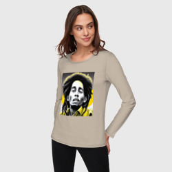 Женский лонгслив хлопок Bob Marley Digital Art - фото 2