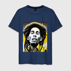 Мужская футболка хлопок Bob Marley Digital Art