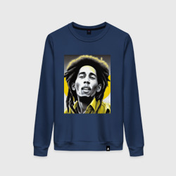 Женский свитшот хлопок Bob Marley Digital Art