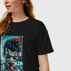Женская футболка хлопок Oversize Dead island zombie - фото 2