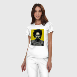Женская пижама хлопок Граффити портер на холсте Боб Марли - фото 2