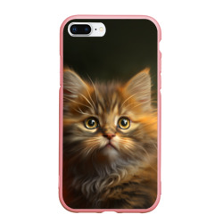 Чехол для iPhone 7Plus/8 Plus матовый Пушистый рыжий котенок