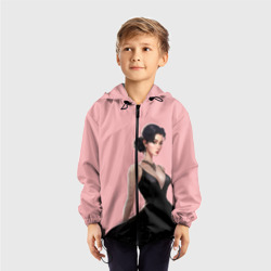 Детская ветровка 3D Girl in black dress - Pink - фото 2