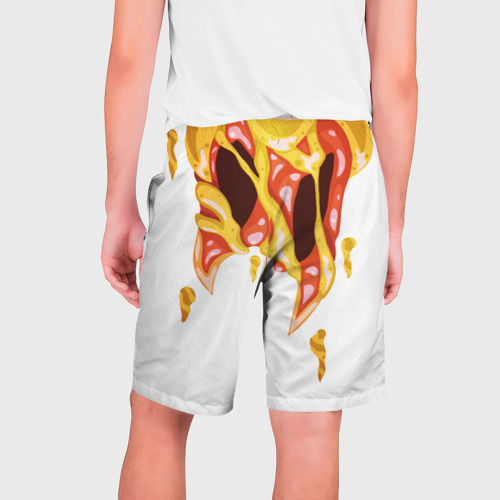 Мужские шорты 3D Демон пиццы, цвет 3D печать - фото 2
