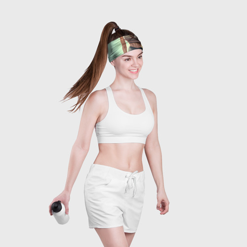 Бандана-труба 3D Fitness girl sport, цвет 3D печать - фото 6