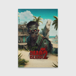 Обложка для паспорта матовая кожа Dead island 2 zombie