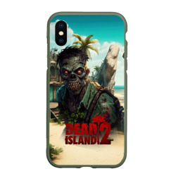 Чехол для iPhone XS Max матовый Dead island 2 zombie