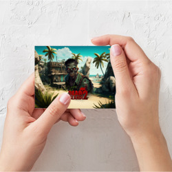 Поздравительная открытка Dead island 2 zombie - фото 2