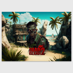 Поздравительная открытка Dead island 2 zombie