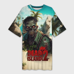 Платье-футболка 3D Dead island 2 zombie