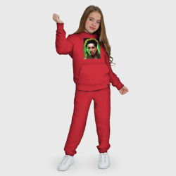 Детский костюм с толстовкой хлопок Многоцветный Боб Марли Граффити Арт - фото 2