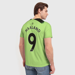 Мужская футболка 3D Эрлинг Холанд Манчестер Сити форма 22-23 третья - фото 2