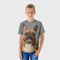 Детская футболка 3D French bulldog - фото 2