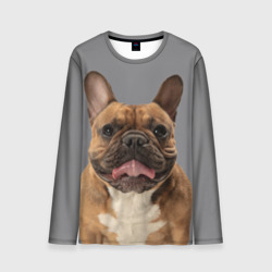 Мужской лонгслив 3D French bulldog