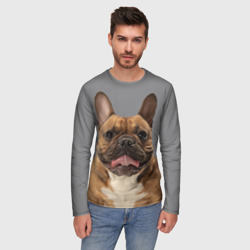 Мужской лонгслив 3D French bulldog - фото 2