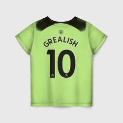 Детская футболка 3D Джек Грилиш Манчестер Сити форма 22-23 третья
