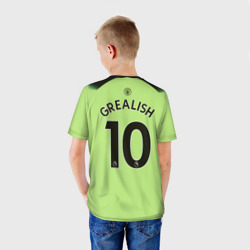 Детская футболка 3D Джек Грилиш Манчестер Сити форма 22-23 третья - фото 2