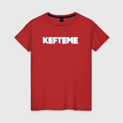 Женская футболка хлопок Kefteme glitch