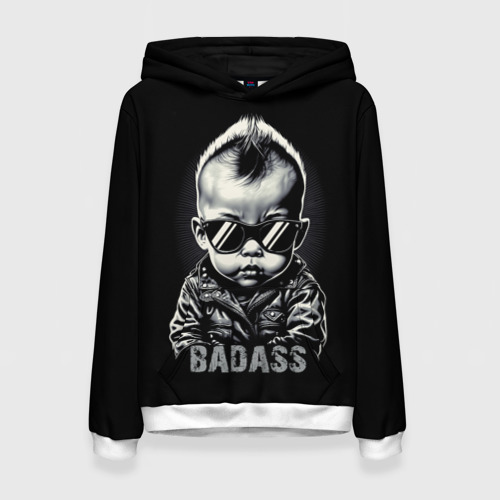 Женская толстовка 3D Badass, цвет 3D печать