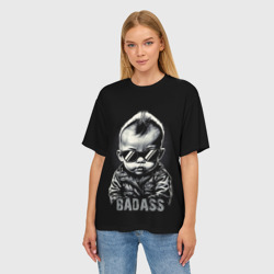 Женская футболка oversize 3D Badass - фото 2