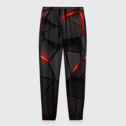 Мужские брюки 3D Плиты с красной подсветкой