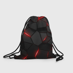 Рюкзак-мешок 3D Плиты с красной подсветкой