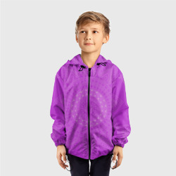 Детская ветровка 3D Фиолетовая с узорами - фото 2