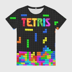 Женская футболка 3D Фильм Тетрис с логотипом