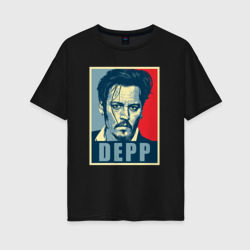 Женская футболка хлопок Oversize Depp