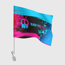 Флаг для автомобиля Babymetal - neon gradient: надпись и символ