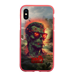 Чехол для iPhone XS Max матовый Dead island 2 zombie