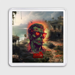 Магнит 55*55 Dead island 2 zombie