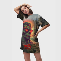 Платье-футболка 3D Dead island 2 zombie - фото 2