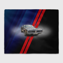 Плед 3D Американский маслкар Dodge Charger