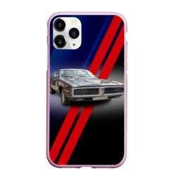 Чехол для iPhone 11 Pro Max матовый Американский маслкар Dodge Charger