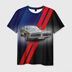 Мужская футболка 3D Американский маслкар Dodge Charger