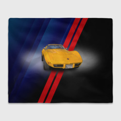 Плед 3D Классический спорткар Chevrolet Corvette Stingray 1978 года