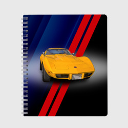 Тетрадь Классический спорткар Chevrolet Corvette Stingray 1978 года