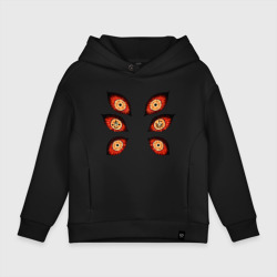 Детское худи Oversize хлопок Глаза демона Кокушибо